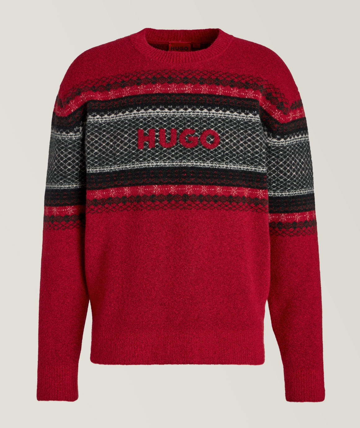 Hugo ugly christmas sweater alternatives for him men holiday Holt Renfrew Harry Rosen Kith