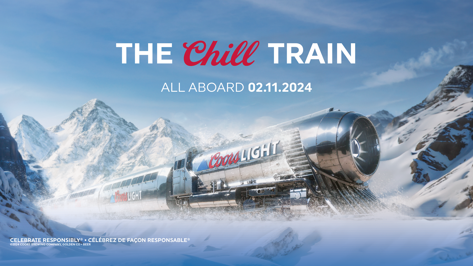 Coors Light Chill Train activation across Canada Toronto Calgary Vancouver