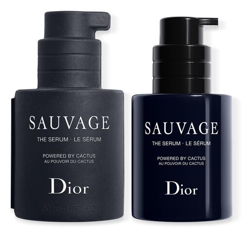 The serum. Dior beauty's Sauvage mencare skincare collection line made from Cactus new.