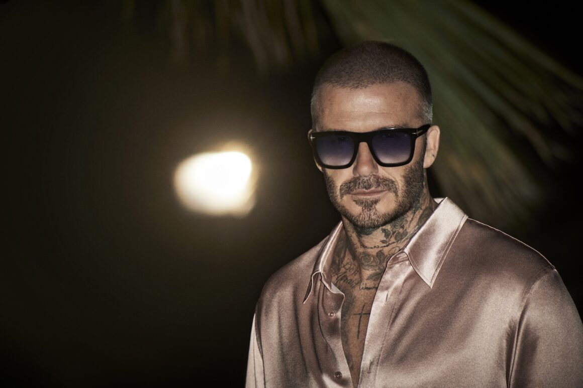 David Beckham shows off his abs in new Spring/Summer eyewear campaign SS24 collection
