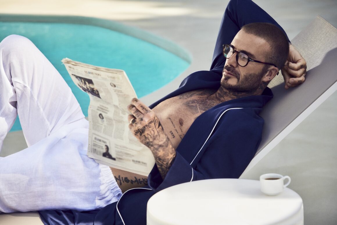 David Beckham shows off his abs in new Spring/Summer eyewear campaign
