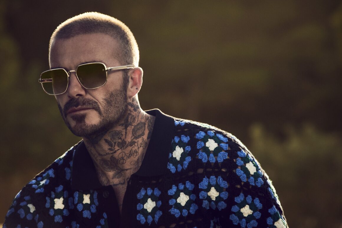 David Beckham shows off his abs in new Spring/Summer eyewear campaign collection
