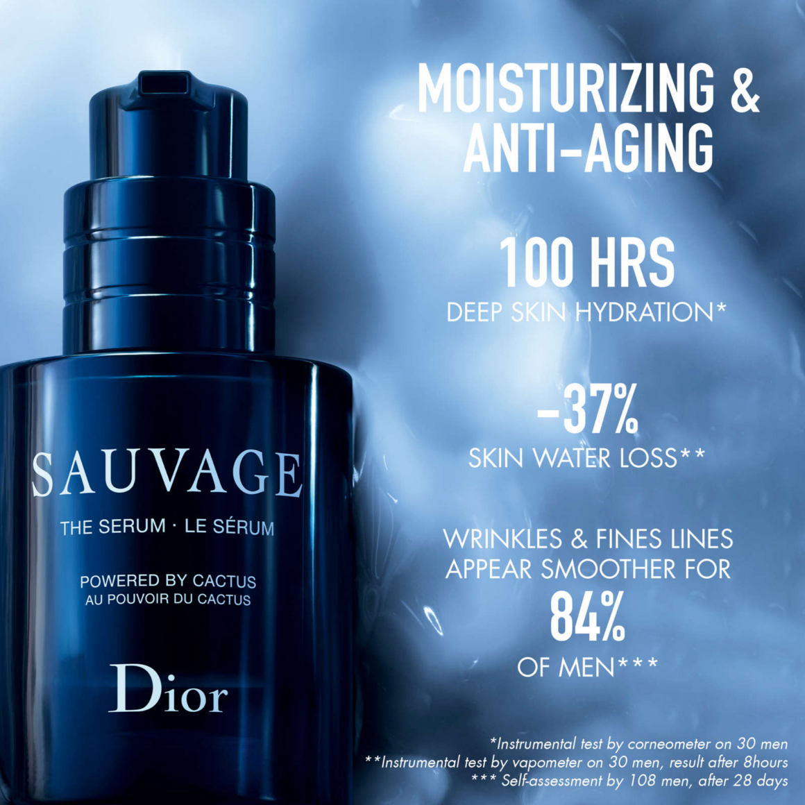 The serum facts. Dior beauty's Sauvage mencare skincare collection line made from Cactus new.