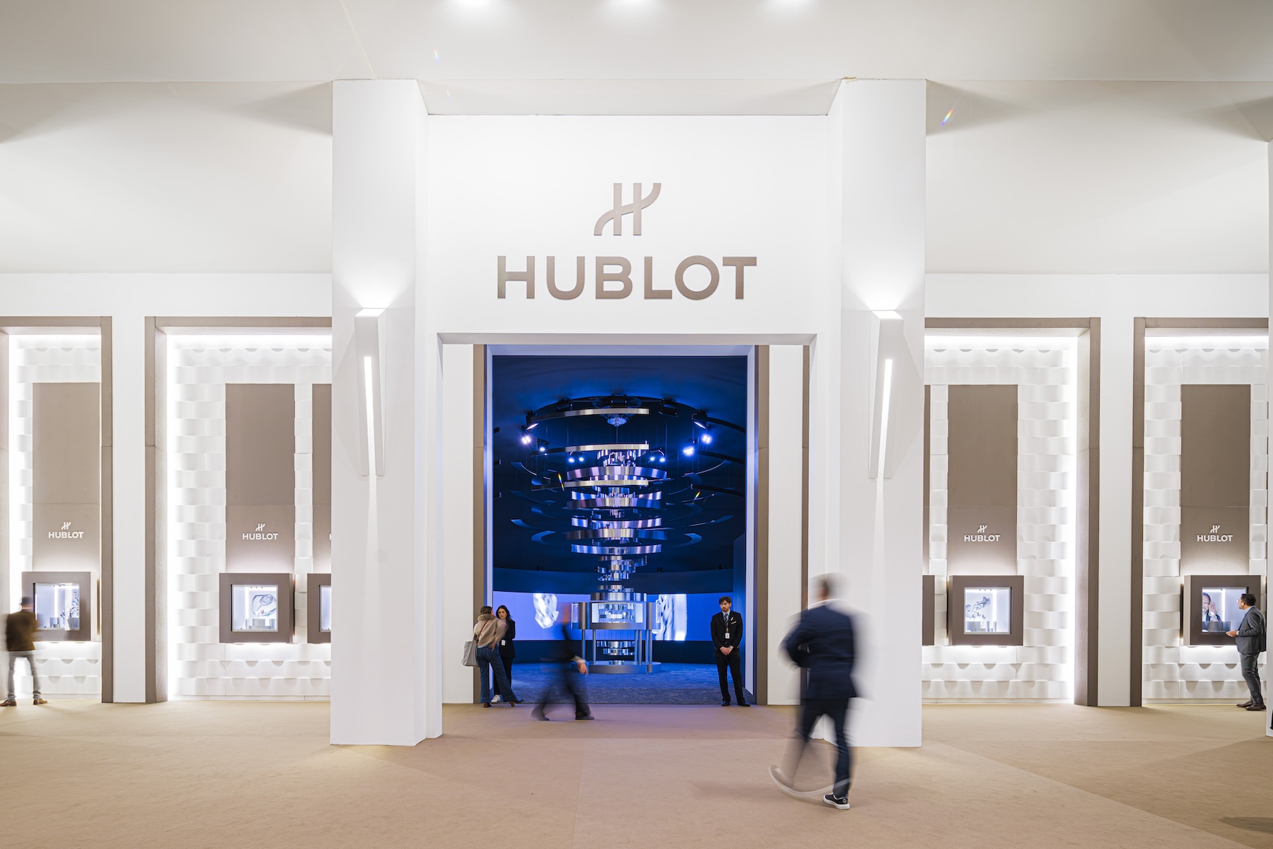 Hublot Booth Watches and Wonders GENEVA, in Geneva, Switzerland, Friday, April 12, 2024. The Master Event of the Watches and Wonders ecosystem brings together the leading names of the Watchmaking and luxury industry from April 9 to April 15, 2024 at Geneva Palexpo. (Photo: WWGF/KEYSTONE/Valentin Flauraud)