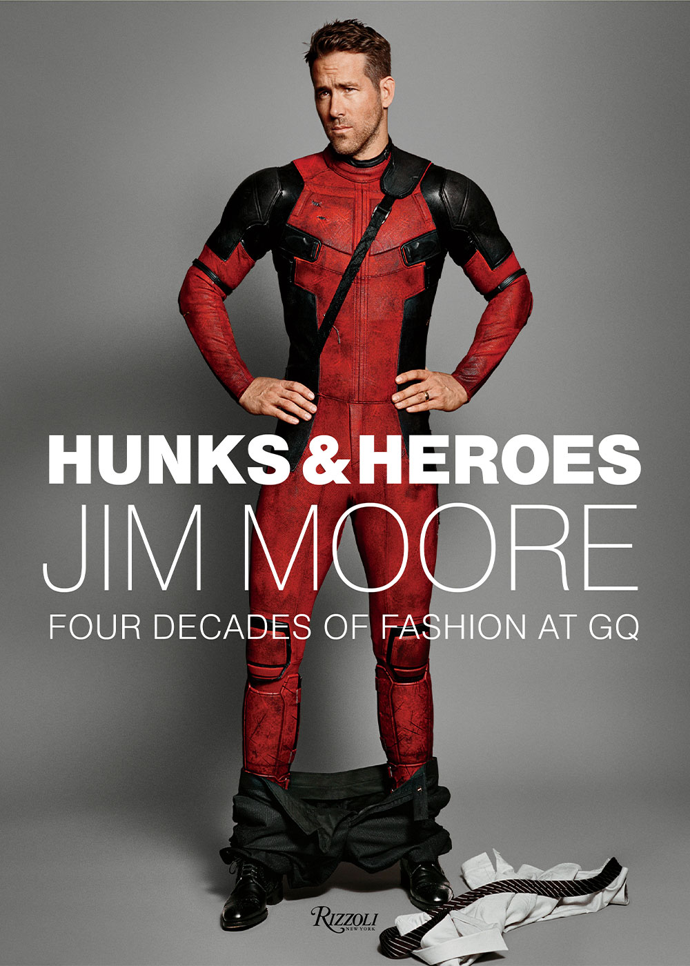 Jim Moore's book Hunks & Heroes Four Decades of Fashion at GQ Cover Ryan Reynolds