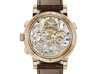 A. Lange and Sohne DATOGRAPH PERPETUAL TOURBILLON HONEYGOLD "Lumen." 25 years after the launch of the DATOGRAPH, A. Lange & Söhne introduces a lustrous new interpretation: the DATOGRAPH PERPETUAL TOURBILLON HONEYGOLD “Lumen”. At Watches and Wonders 2024, the sophisticated timepiece combining a flyback chronograph with a precise jumping minute counter, perpetual calendar and tourbillon with a stop-seconds mechanism will be presented ‒ for the first time in Lange-exclusive honey gold (HONEYGOLD®) and as a “Lumen” version, limited to 50 watches. (Photo: Courtesy)