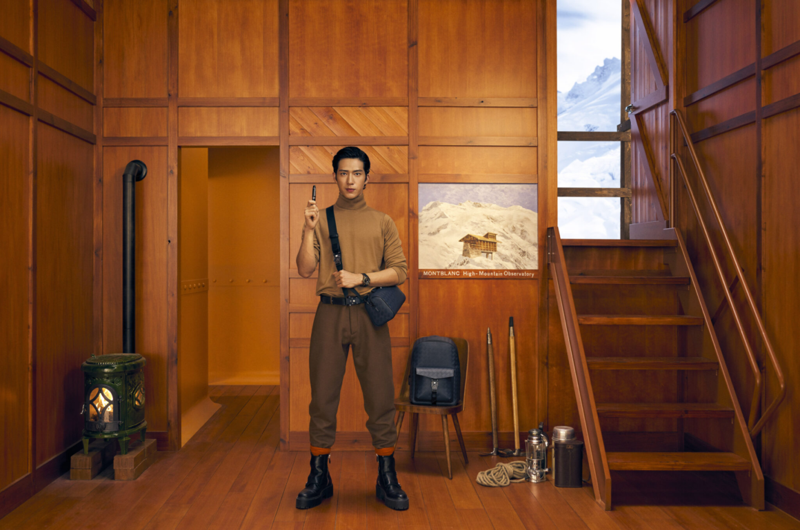 Rupert Friend in Wes Anderson Montblanc 100 years anniversary of the Meisterstück campagin Monblanc