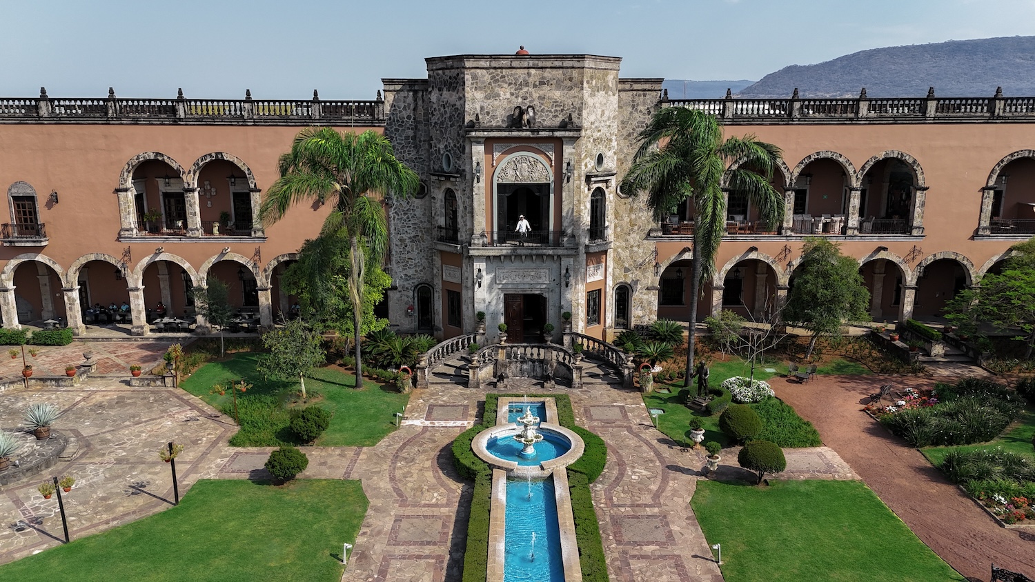 An aerial view of the Patrón manufacturing facility on the Patron Hacienda grounds in Jalisco, Mexico. (PHOTO: Steven Branco for STAMINA GROUP) Familia