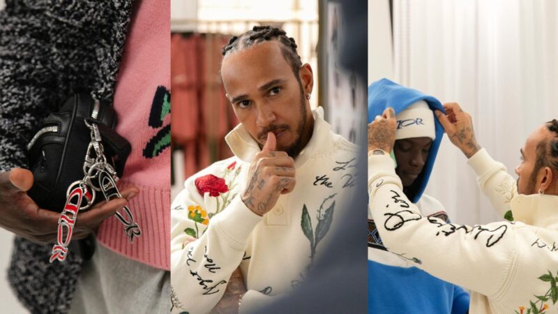 Lewis Hamilton first look at collection with Kim Jones for Dior Men collaboration