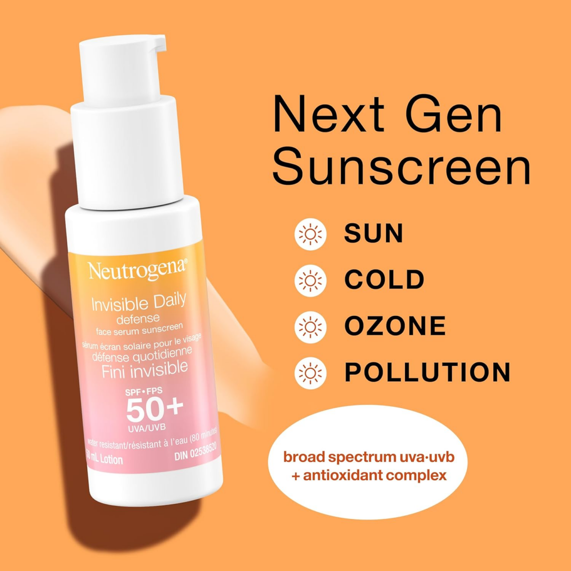 Neutrogena Invisible SPF sunscreen