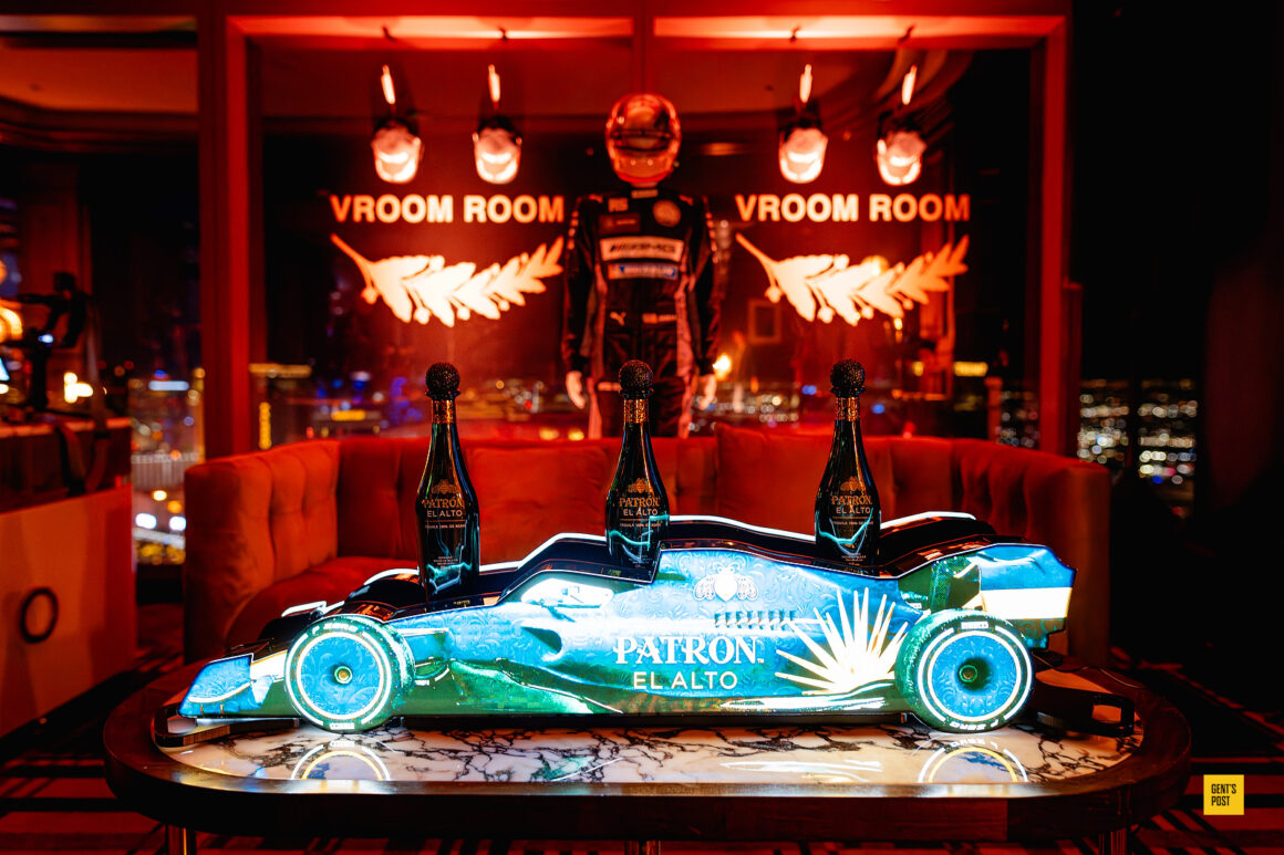 Patron tequila in Vroom Room at Resorts World Las Vegas during F1 Vegas Grand Prix 2024 (Photo: Courtesy of Vroom Room)