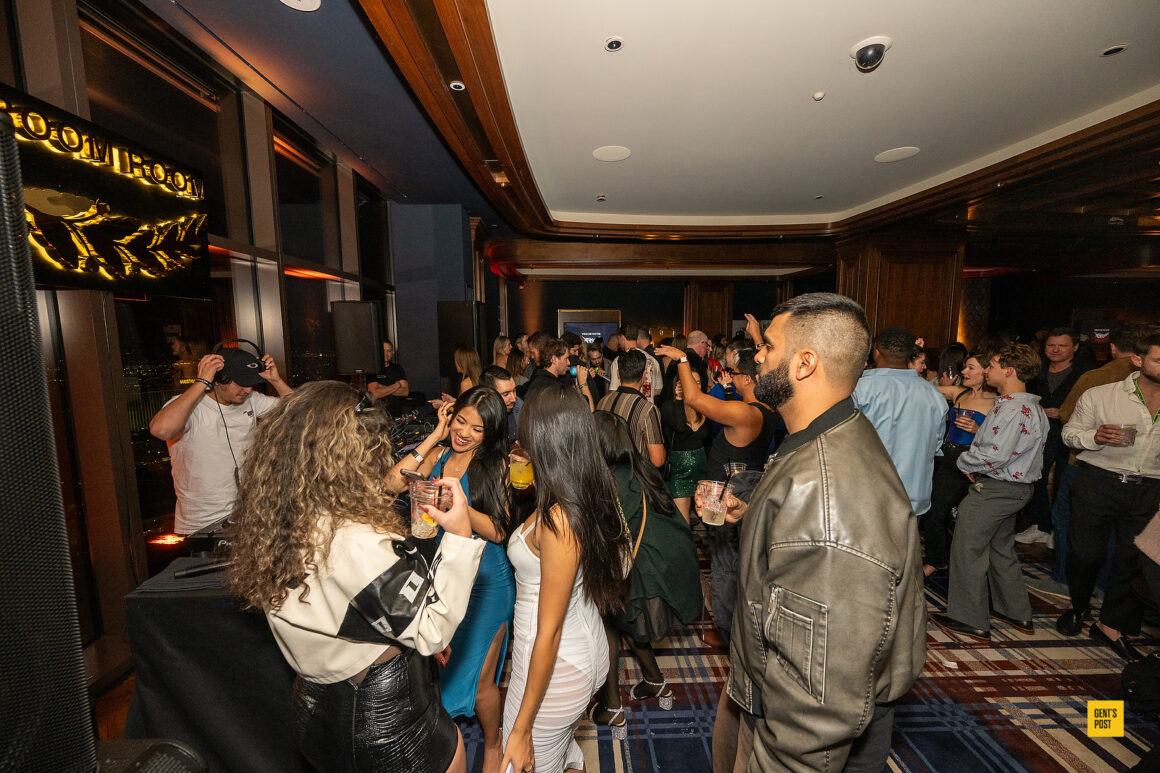 Crowd in the in Vroom Room at Resorts World Las Vegas during F1 Vegas Grand Prix 2024 (Photo: Courtesy of Vroom Room)