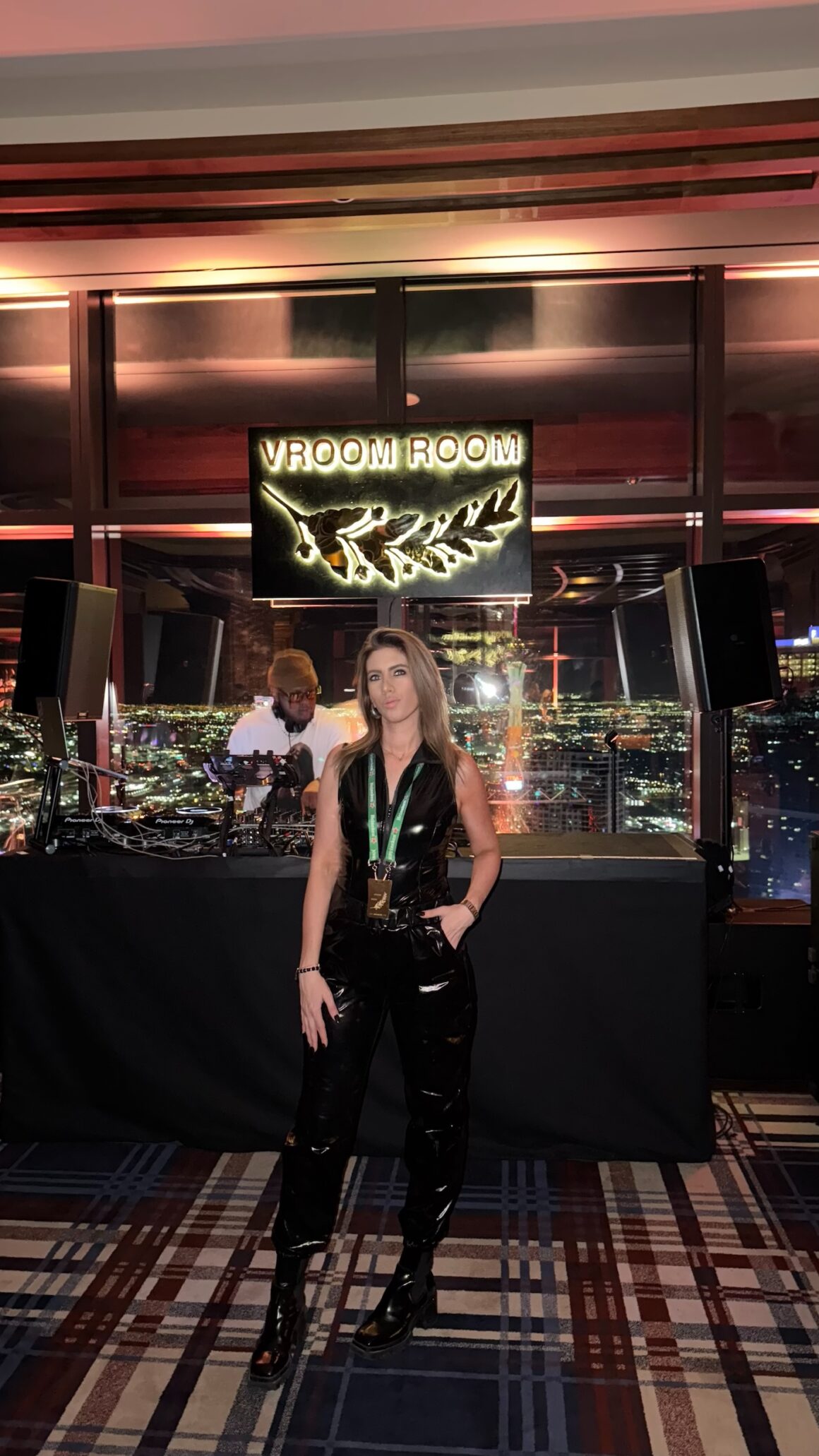 Ali Lasky in Vroom Room at Resorts World Las Vegas during F1 Vegas Grand Prix 2024 (Photo: Courtesy of Vroom Room)
