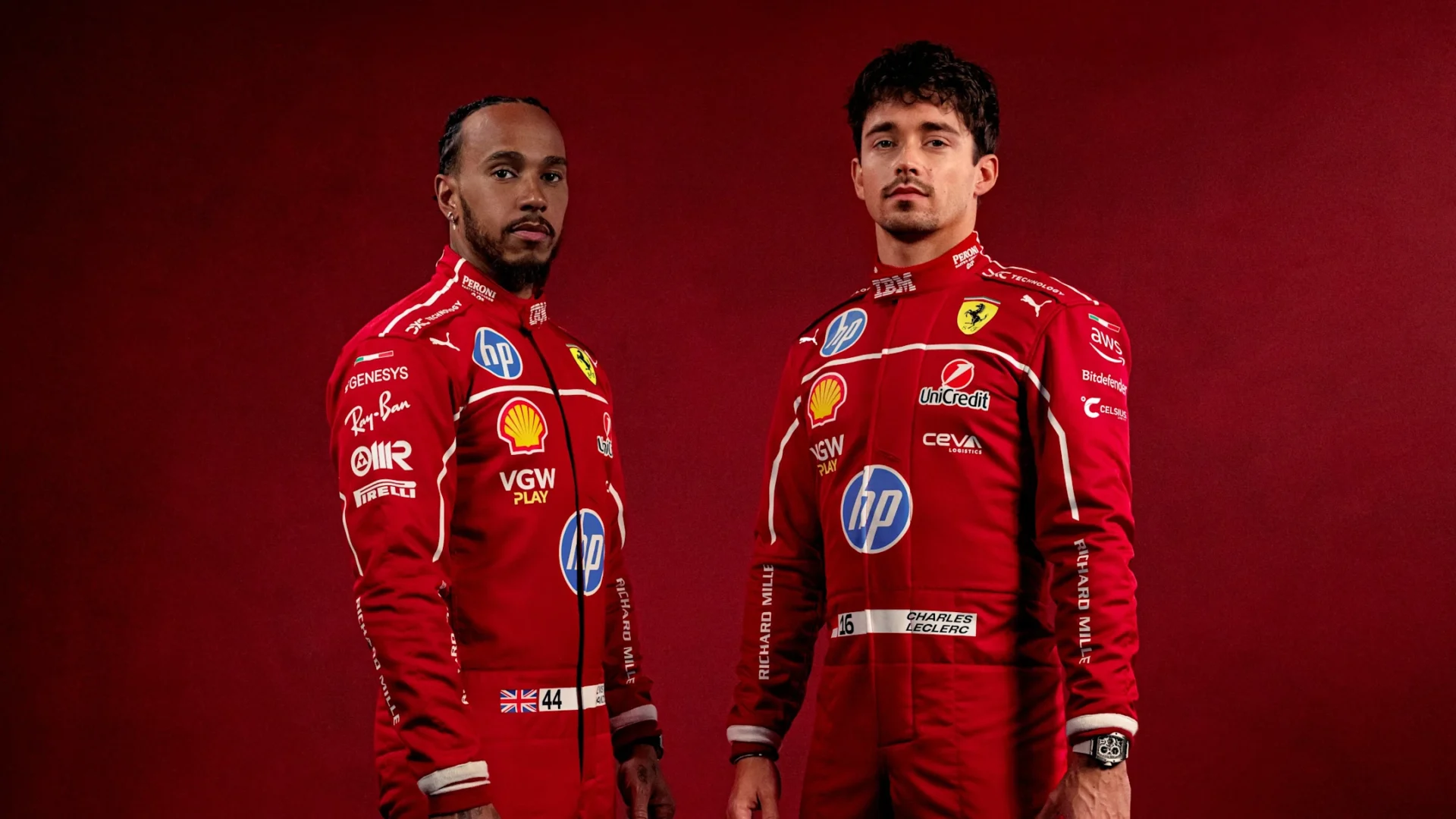 Lewis Hamilton Charles LeClerc Ferrari drives F1 Motorsport Scudderia