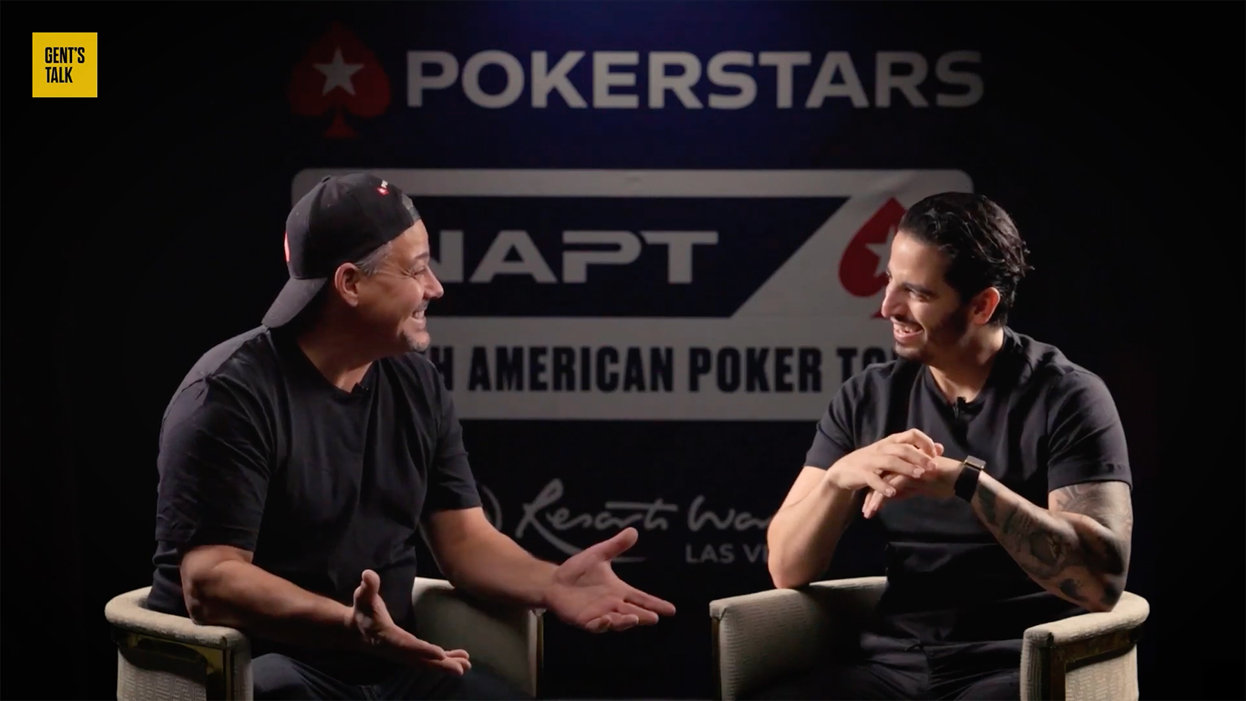 Boston Rob Mariano Samir Mourani at the PokerStars NAPT in Las Vegas Resorts World