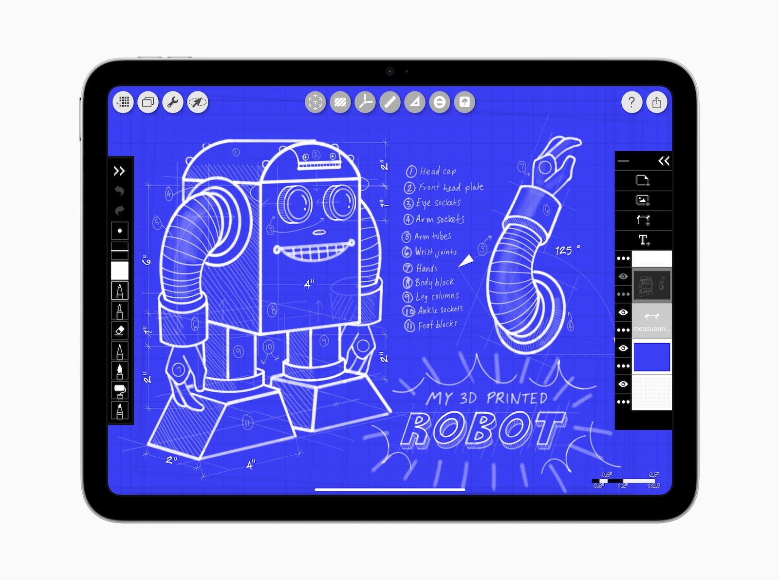 Apple iPad Pro with use of the Pencil Pro