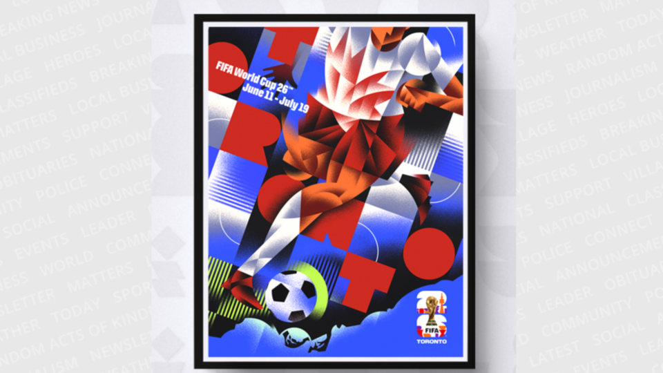 Toronto city poster for the FIFA World Cup 2026 26