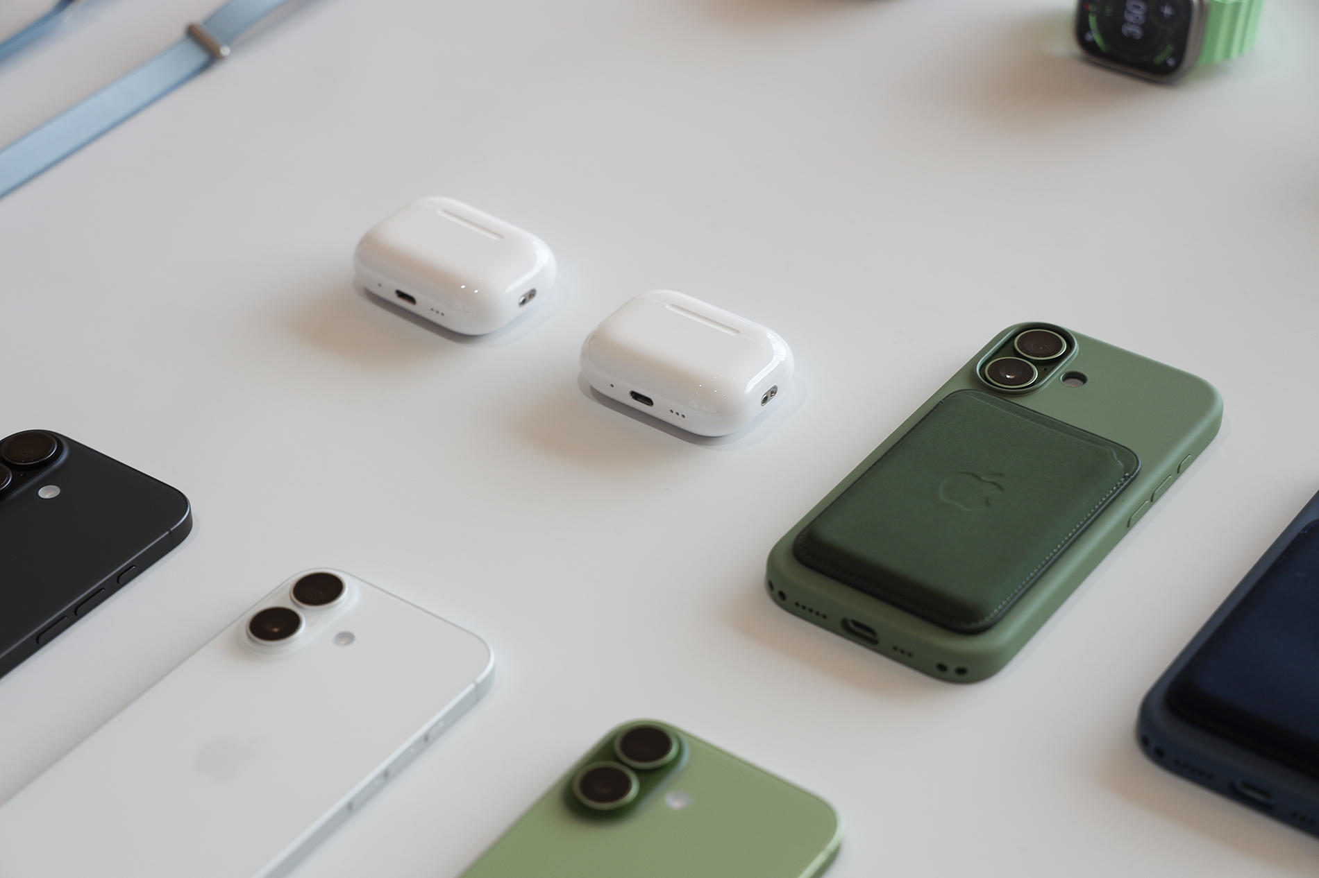 Apple AirPods Pro 3 on display at Apple Park's September Awe Dropping release event in Cupertino California shot by Steven Branco.