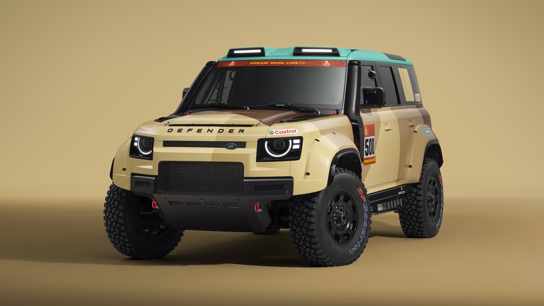 Land Rover Defender Dakara D7X-R race model releases launch prototype