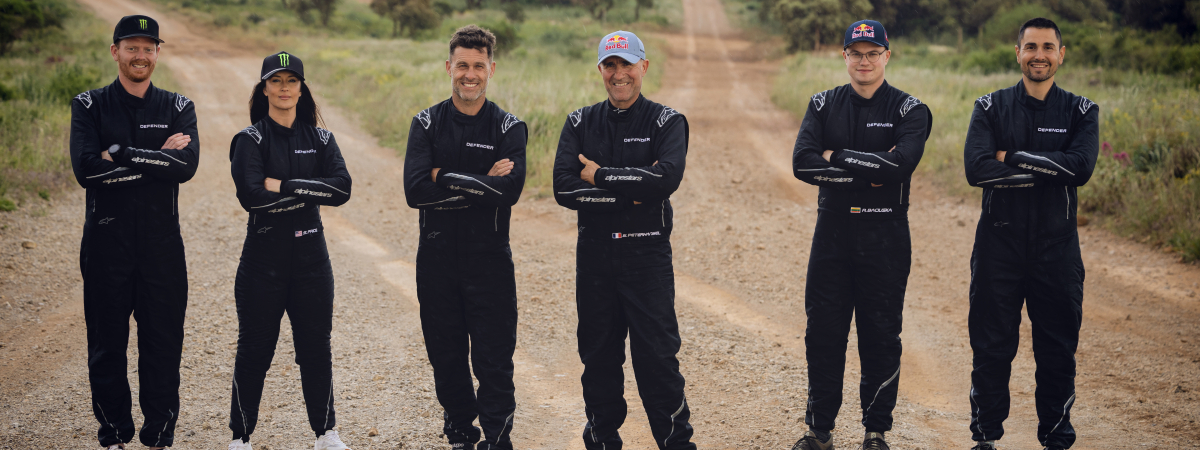 FULL TEAM LINE-UP: DEFENDER ANNOUNCEd this past summer, the CO-DRIVER TRIO AHEAD OF THE 2026 DAKAR RALLY. (Photo: Courtesy)