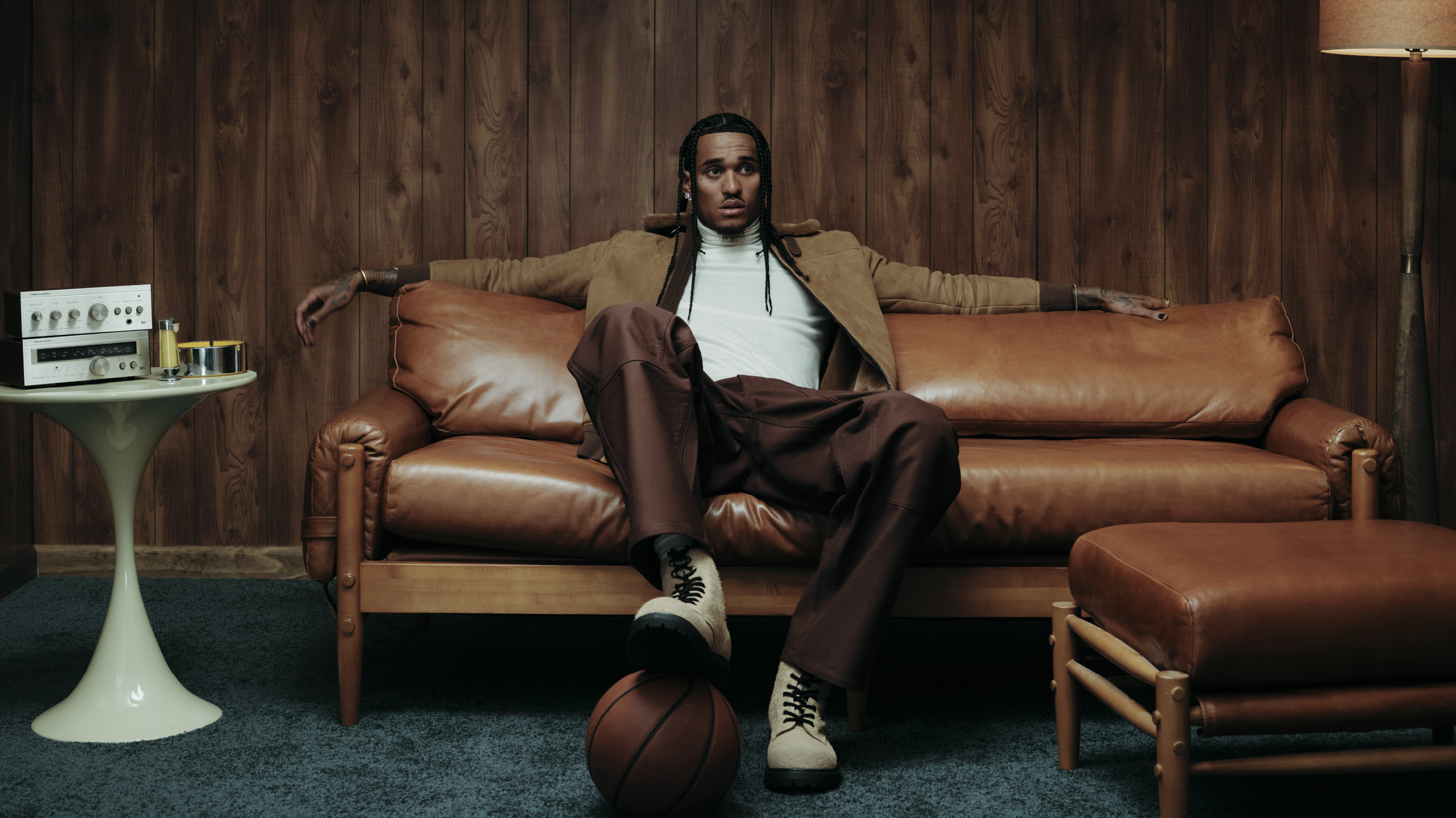Jordan Clarkson in the ALDO Doublezero Boots Capsule collection