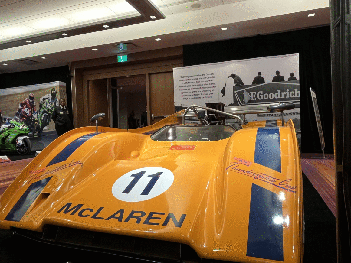 1972 McLaren M8F Reaching speeds of up to approximately 350 km/h, it was one of the fastest vehicles on racing circuits at the time. Toronto Auto Show 2026 this year this long weekend family day valentines day