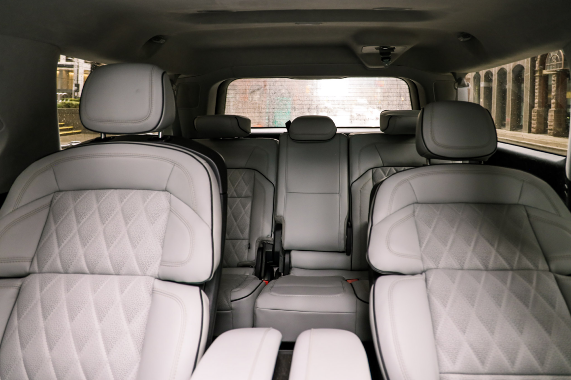 Lincoln Navigator Black Label rear bench passenger seating